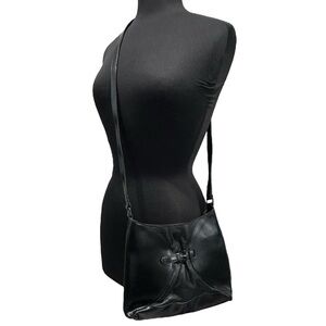 Furla Vintage Black Leather Crossbody Bag